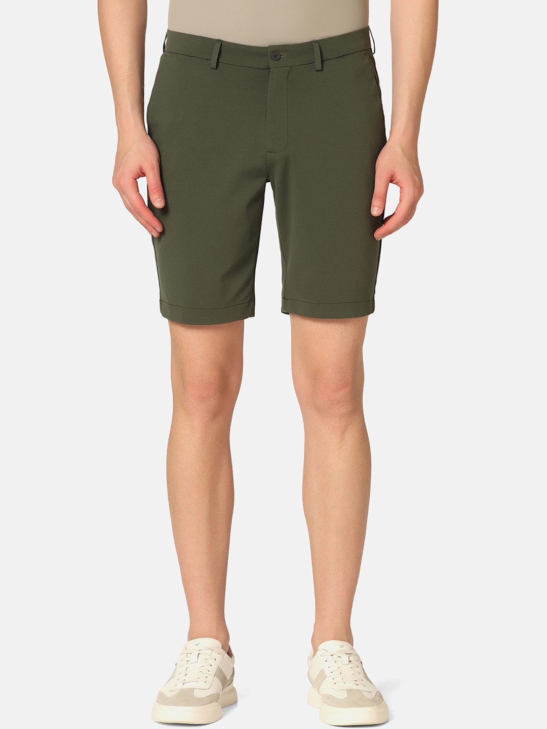 

Blackberrys Men Olive Solid TechPro Shorts