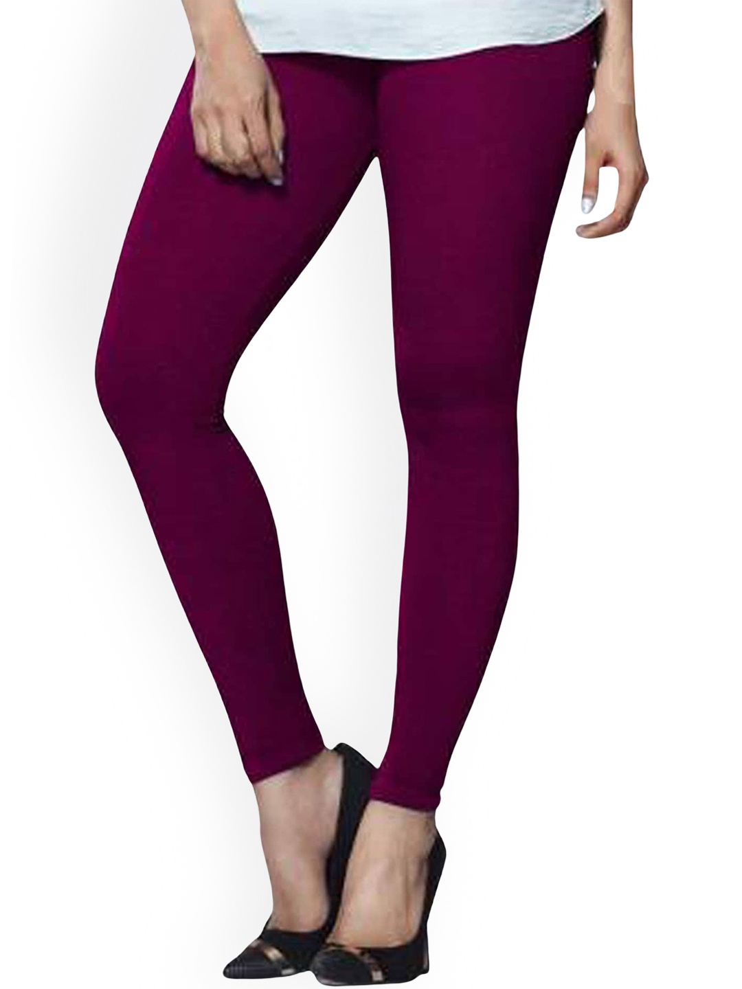 

FUBAR Women Cotton Ankle Length Leggings, Purple