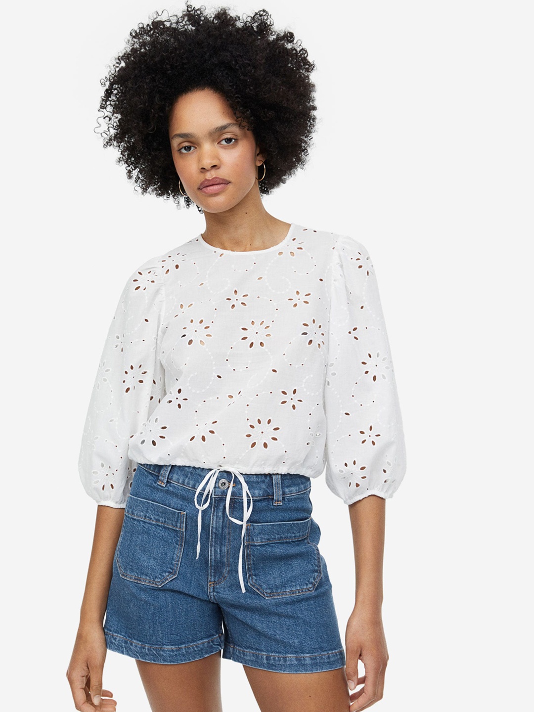 

H&M Women Denim shorts, Blue