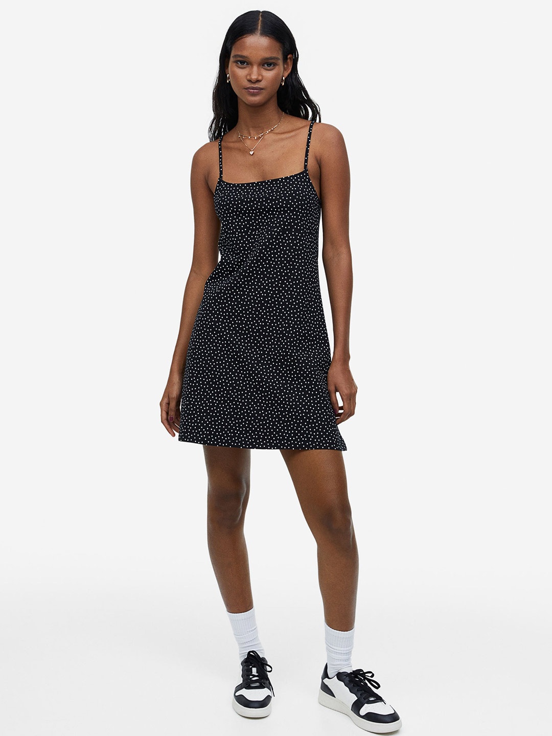 

H&M A-Line Jersey Dress, Black