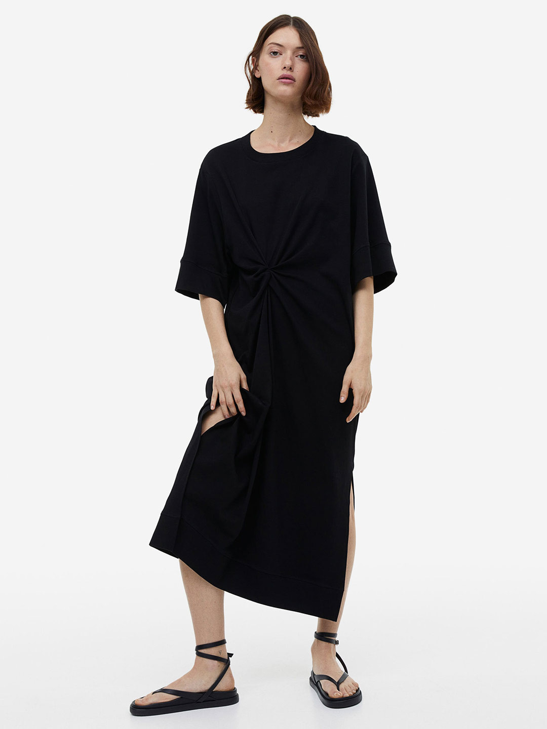 

H&M Oversized T-shirt Dress, Black