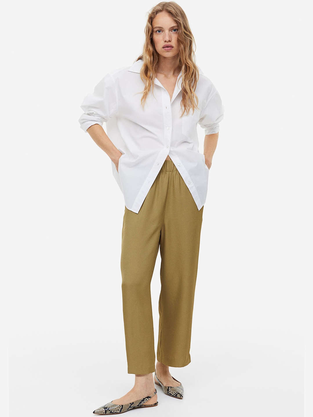 

H&M Women Culottes, Olive
