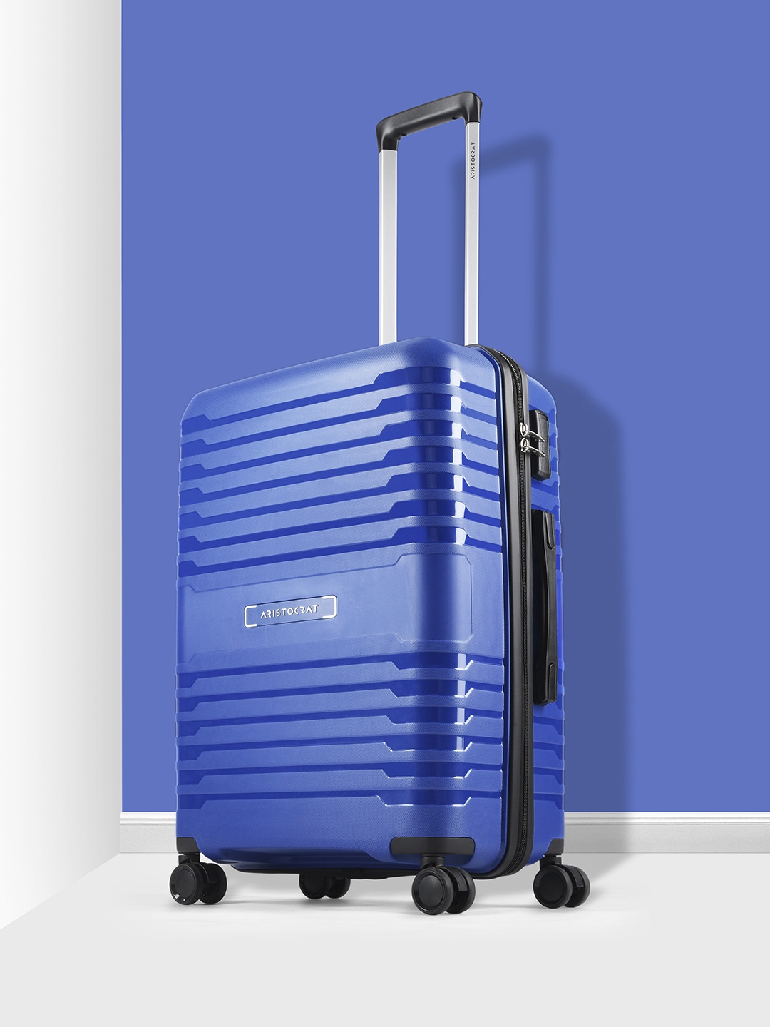

Aristocrat Harbor 8W Cabin Trolley Suitcase, Blue