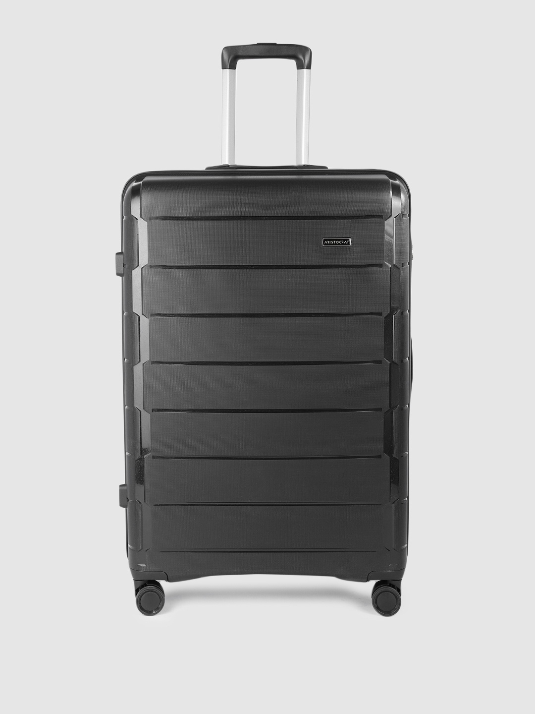 

Aristocrat JUDE 8W Textured Hard 360-Degree Rotation Large Trolley Suitcase, Black