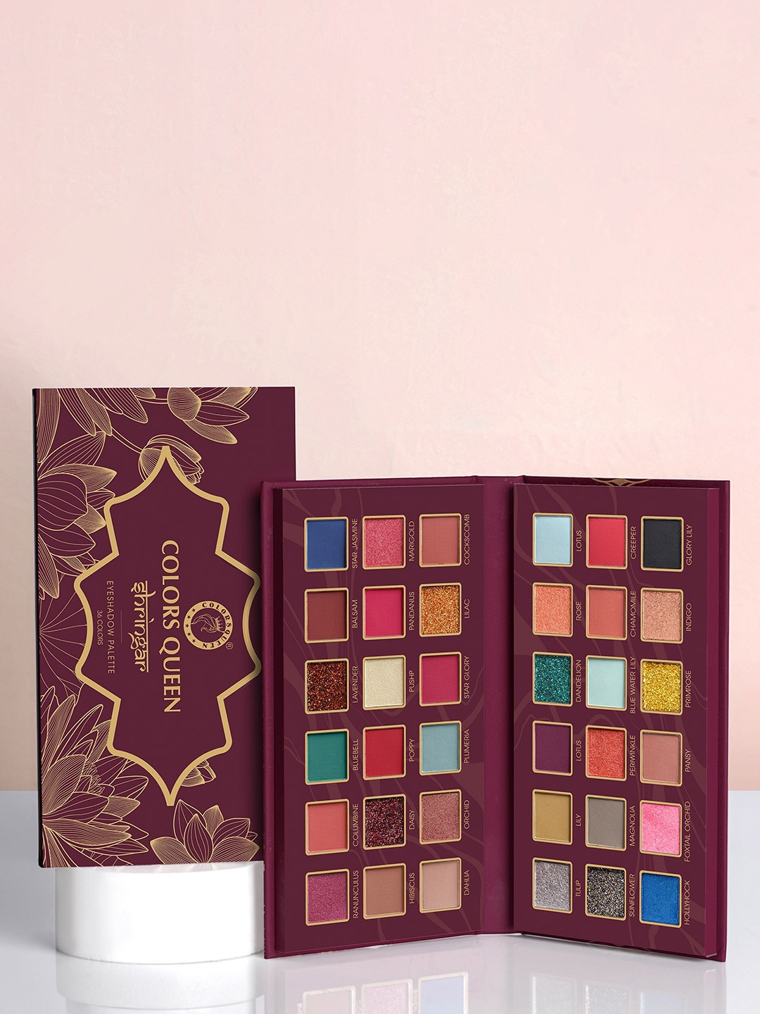 

Colors Queen Shringar 36 Pcs Eyeshadow Palette Makeup Palette - 54g, Multi