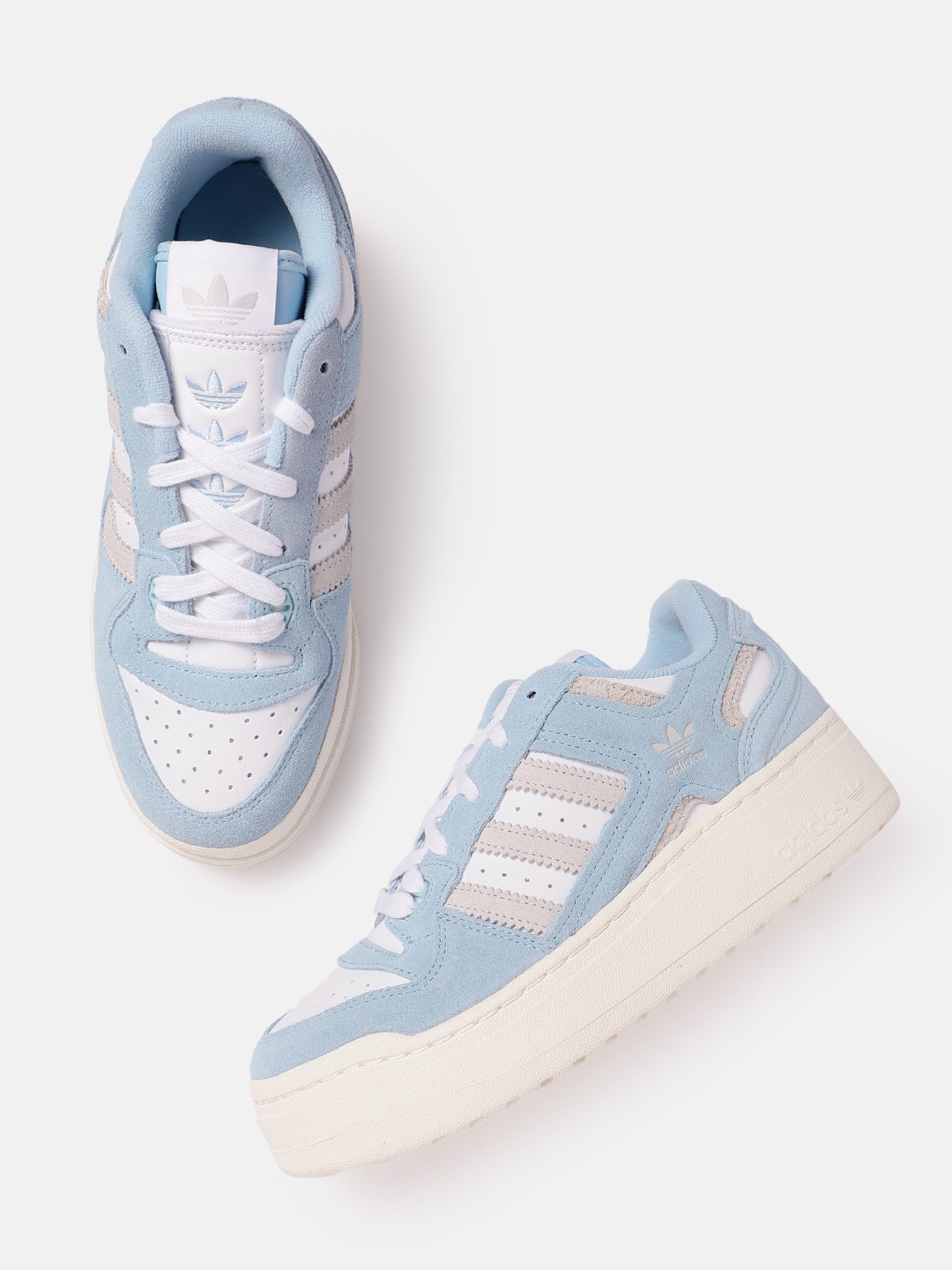 

ADIDAS Originals Women Colourblocked Forum XLG Leather Sneakers, Blue
