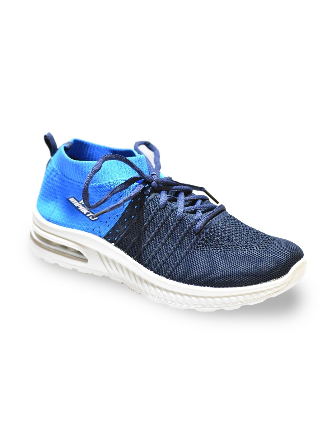 

IMPAKTO Men Mesh Non-Marking Running Shoes, Navy blue