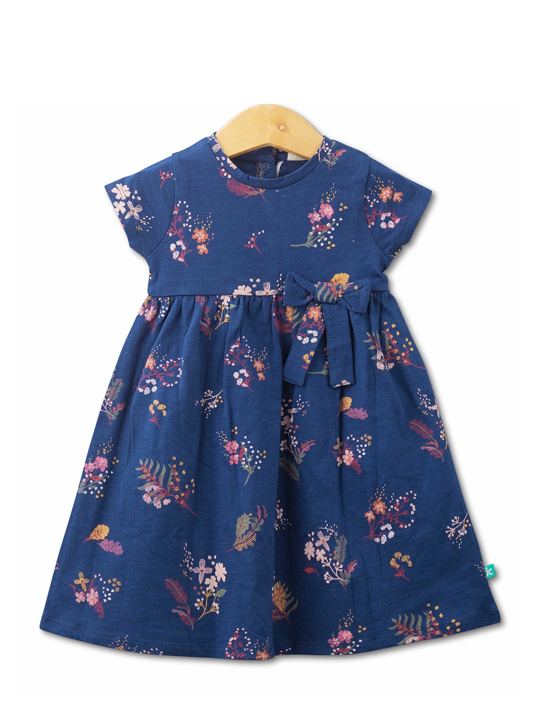 

JusCubs Girls Floral Print Fit & Flare Dress, Blue