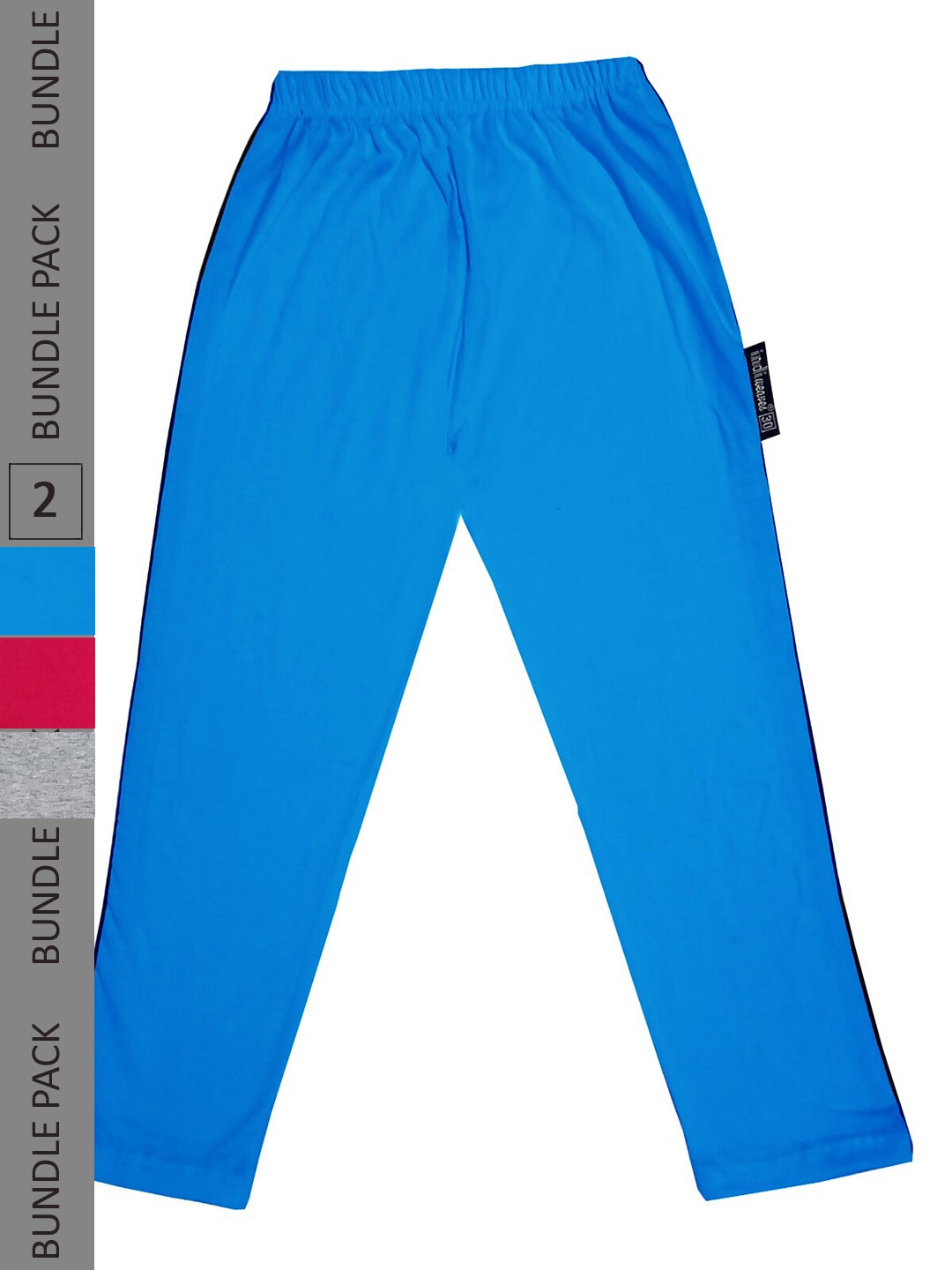 

IndiWeaves Girls Pack of 3 High-Rise Cotton Capris, Blue