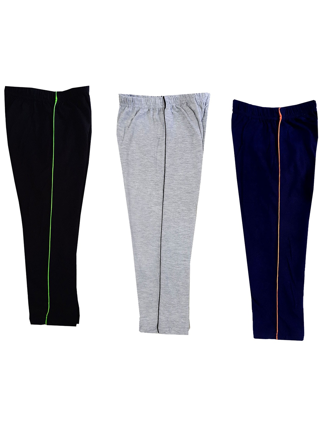 

IndiWeaves Girls Pack Of 3 Pure Cotton Capris, Black