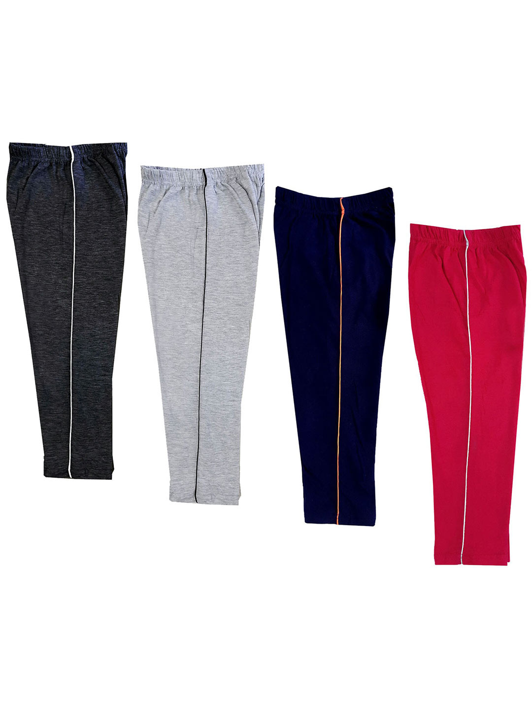 

IndiWeaves Girls Pack of 4 Mid-Rise Cotton Capris, Pink