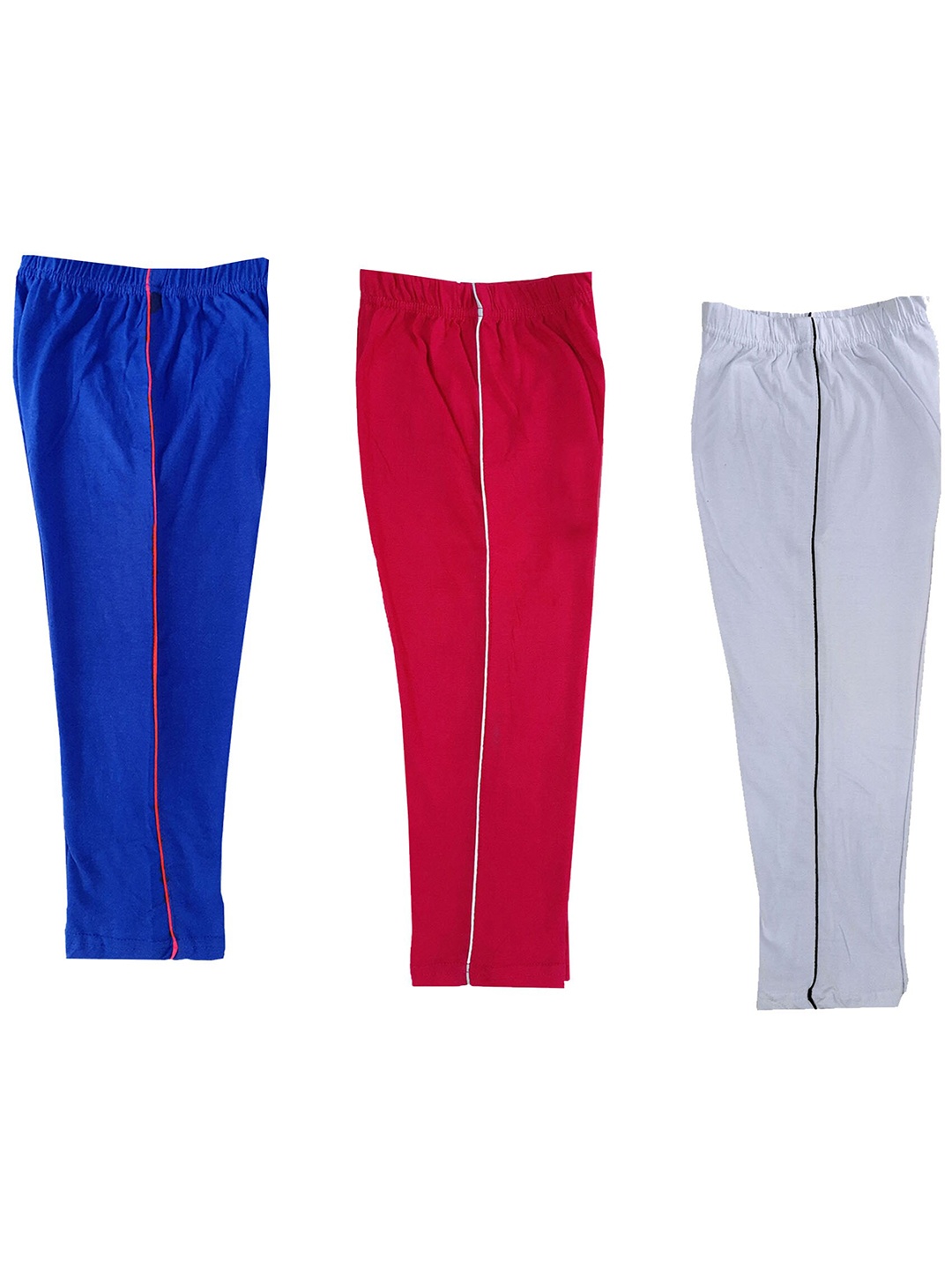 

IndiWeaves Girls Pack Of 3 Pure Cotton Regular Fit Capris, Grey