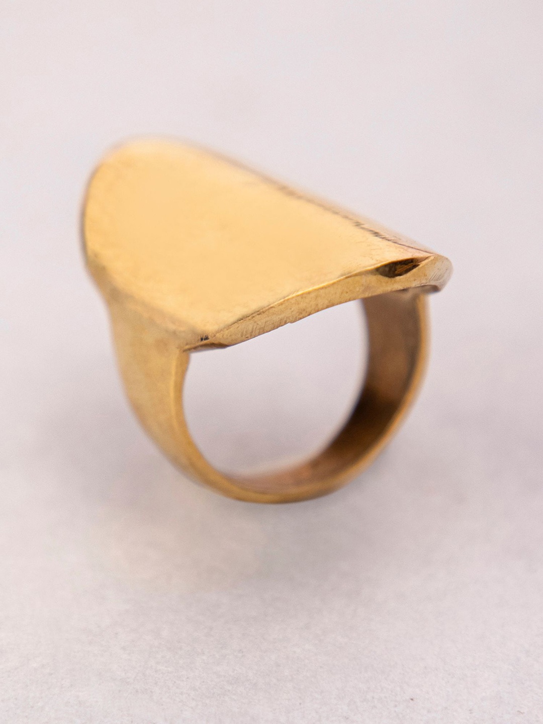 

Studio One Love Gold-Plated Intricate Textured Detail Adjustable Finger Ring