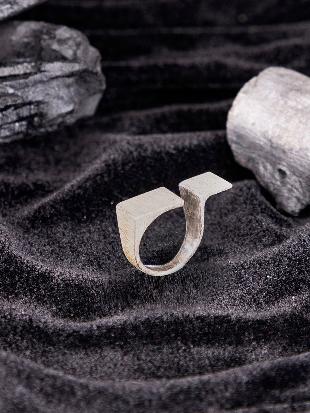 

Studio One Love Silver-Plated Adjustable Finger Ring