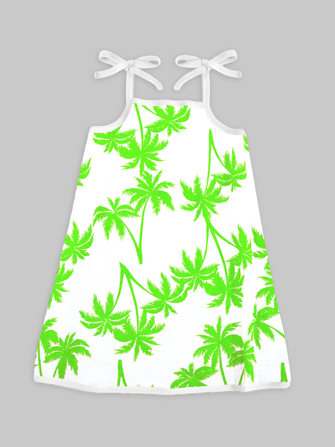 

A.T.U.N. Girls Tropical Print A-Line Dress, White