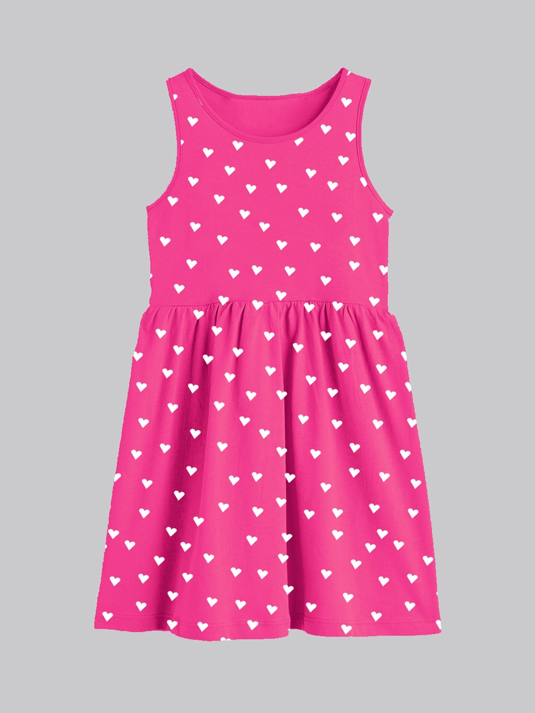 

A.T.U.N. Girls Polka Dot Print Fit & Flare Dress, Fuchsia