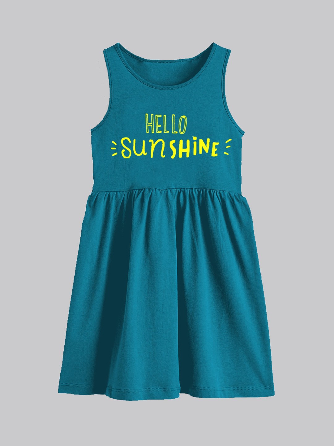 

A.T.U.N. Girls Print Fit & Flare Dress, Teal