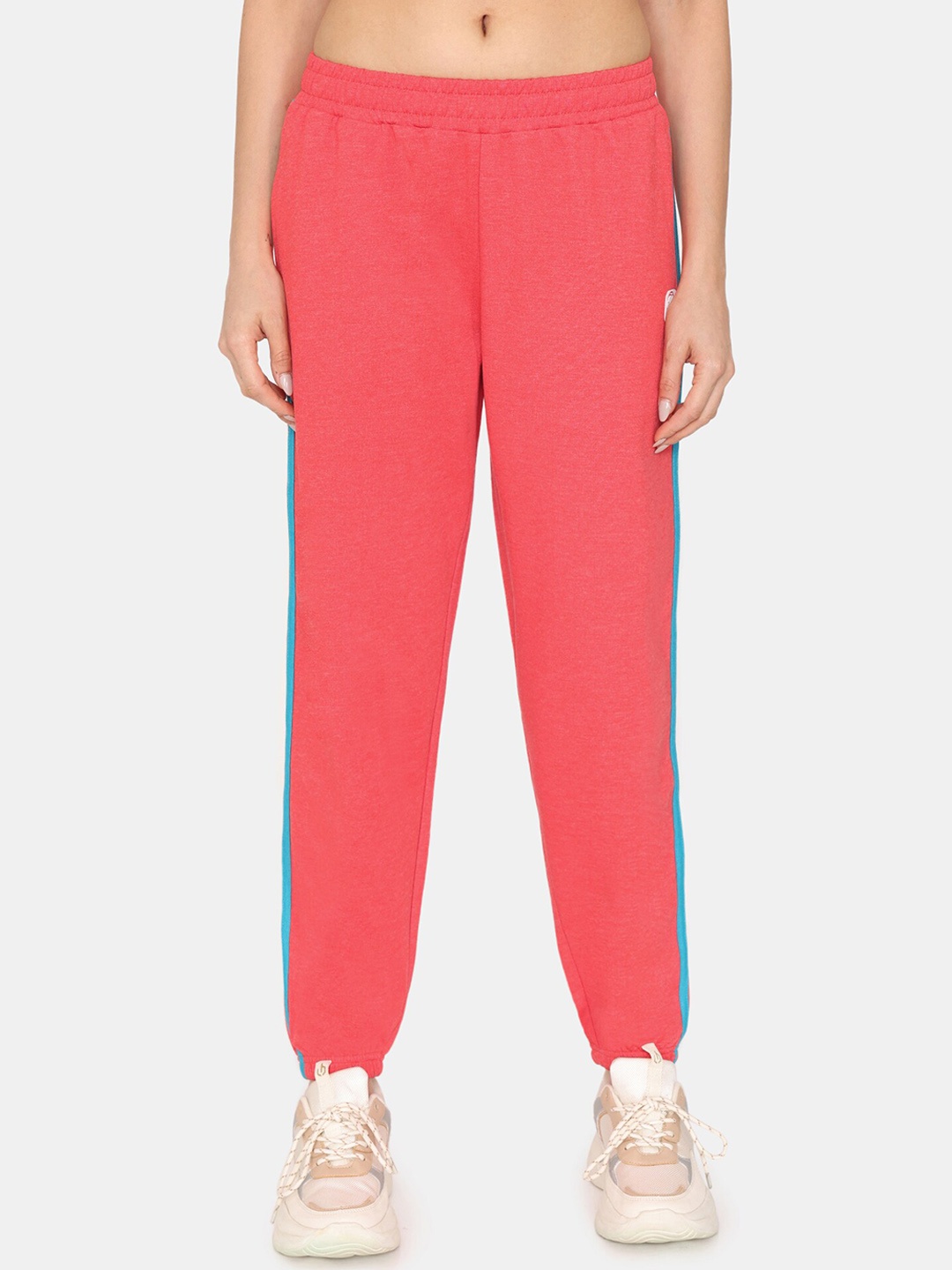 

Rosaline by Zivame Women Mid Rise Training or Gym Sports Joggers, Pink