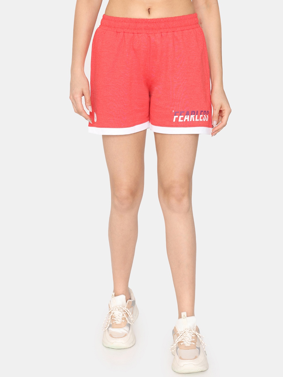 

Rosaline by Zivame Women Mid-Rise Training or Gym Sports Shorts, Pink