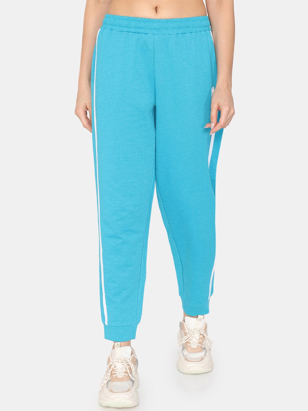 

Rosaline by Zivame Women Mid Rise Training or Gym Sports Joggers, Blue