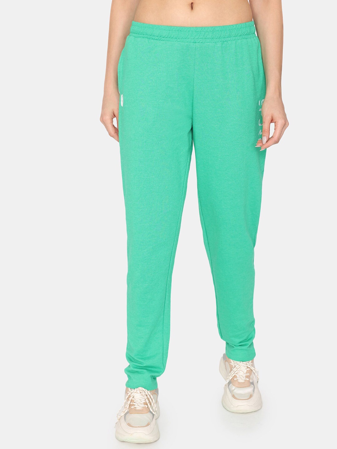 

Rosaline by Zivame Women Mid Rise Training or Gym Sports Track Pants, Green