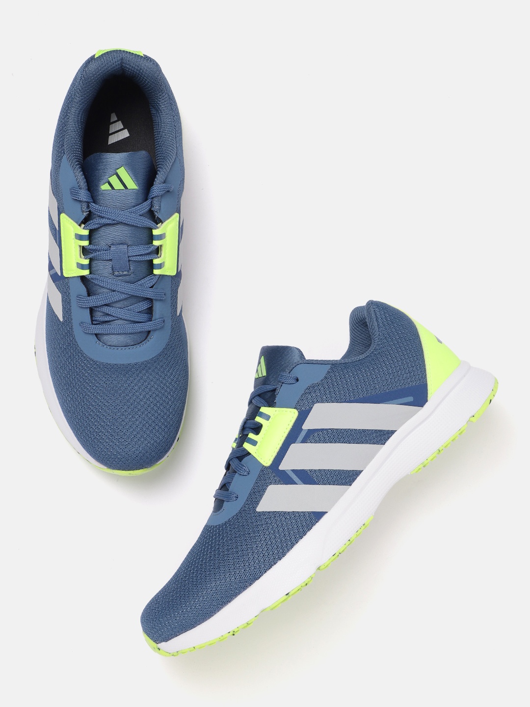 

ADIDAS Men Woven Design Pace Ranger Running Shoes with Striped Detail, Blue