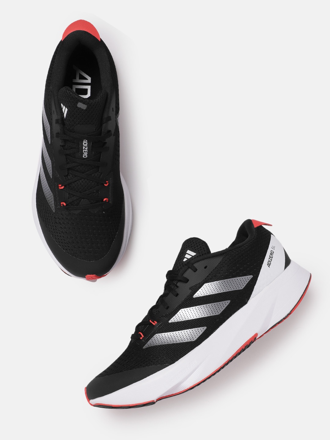 

ADIDAS Men Woven Design ADIZERO SL Running Shoes, Black