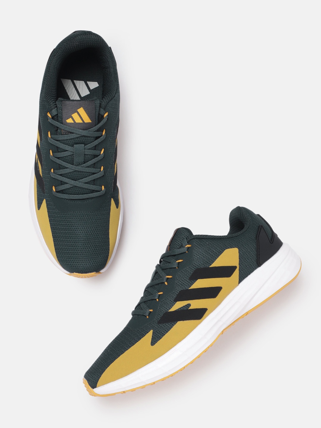 

ADIDAS Men Woven Design Adidash Running Shoes, Green