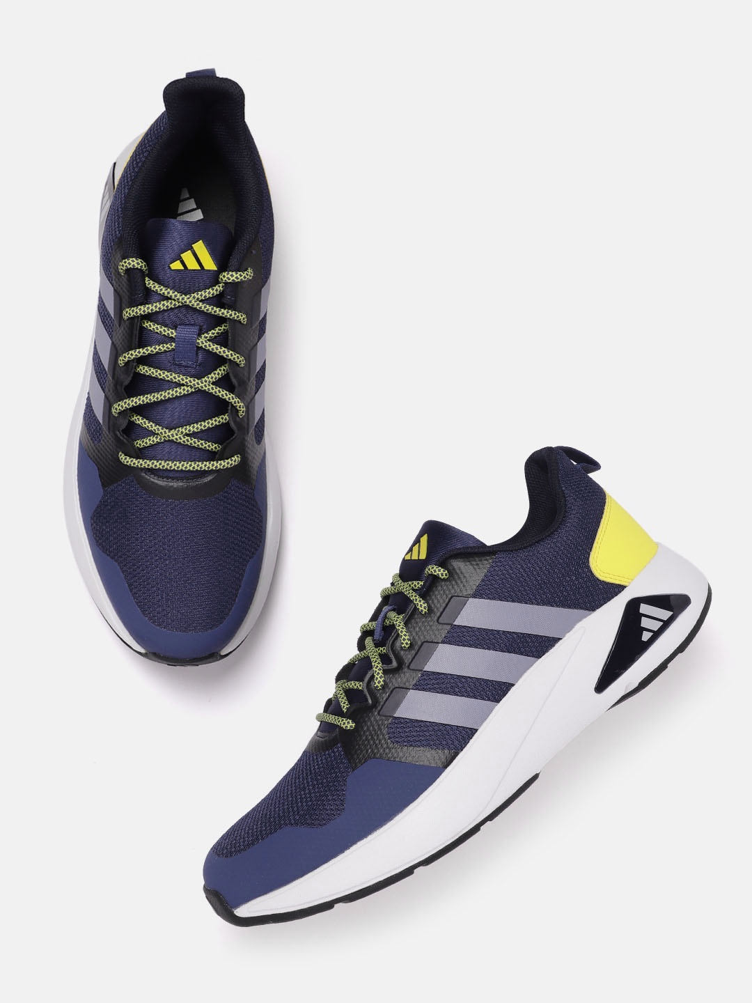 

ADIDAS Men Woven Design Laufen Speed Running Shoes, Navy blue