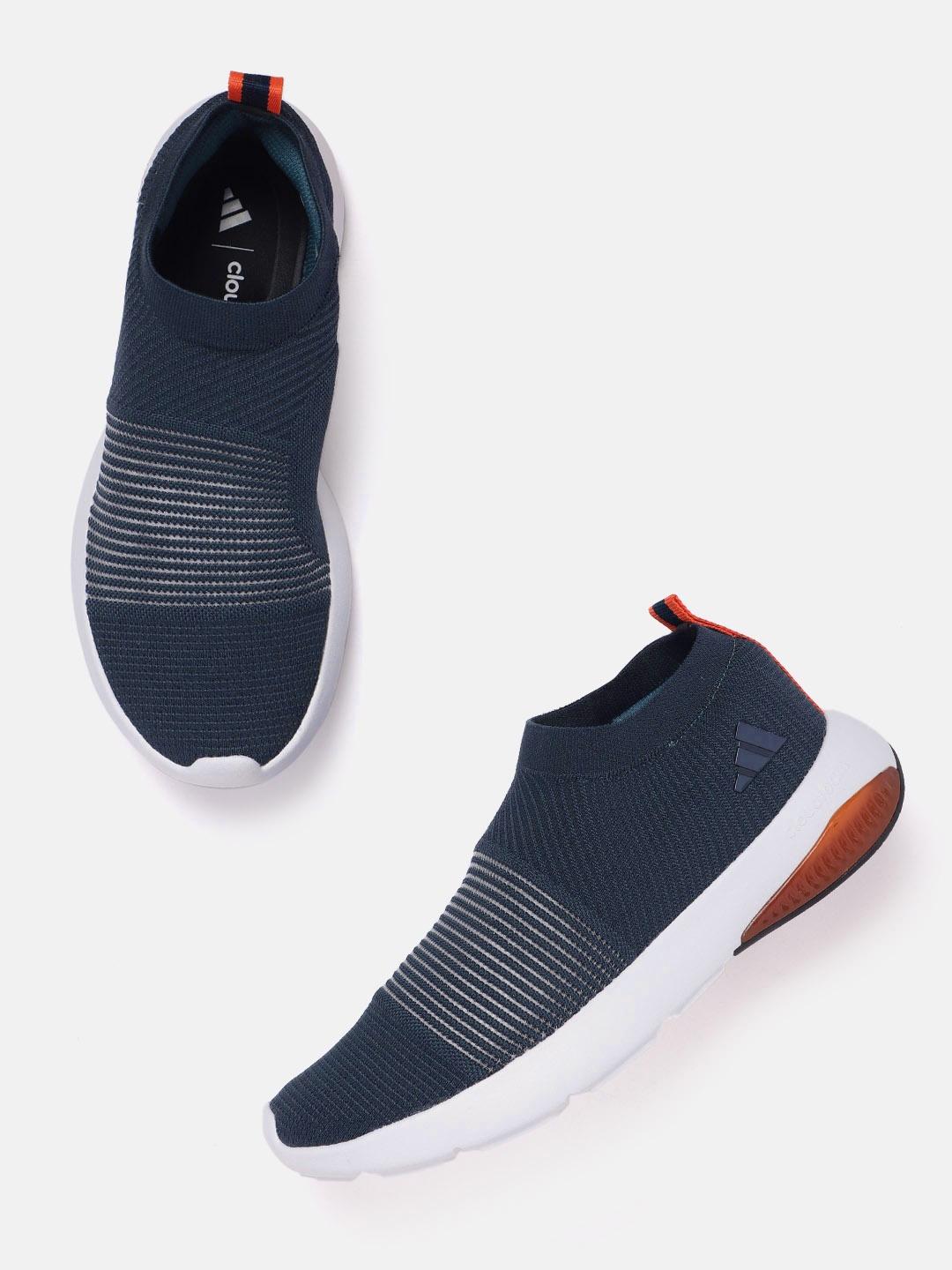 

ADIDAS Men Woven Design Brace Walk Shoes, Navy blue