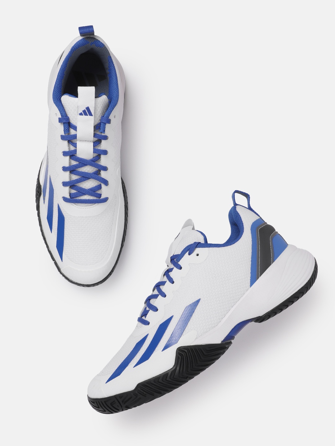 

ADIDAS Men Woven Design All-Court Prime Tennis Shoes, White