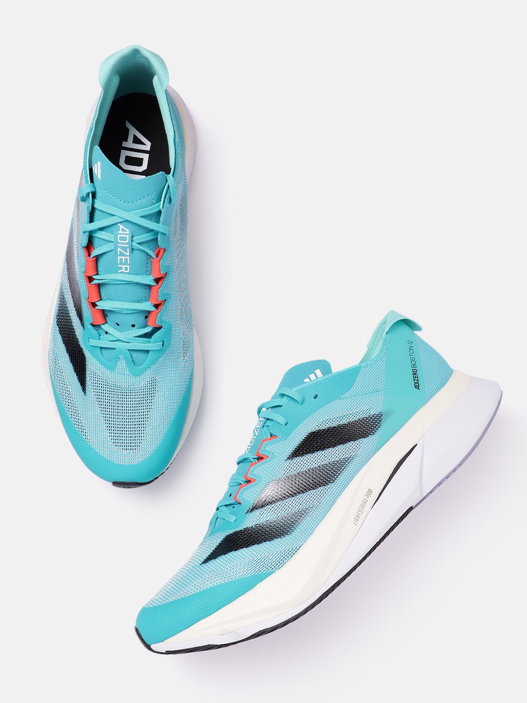 

ADIDAS Men Woven Design Adizero Boston 12 Running Shoes, Blue