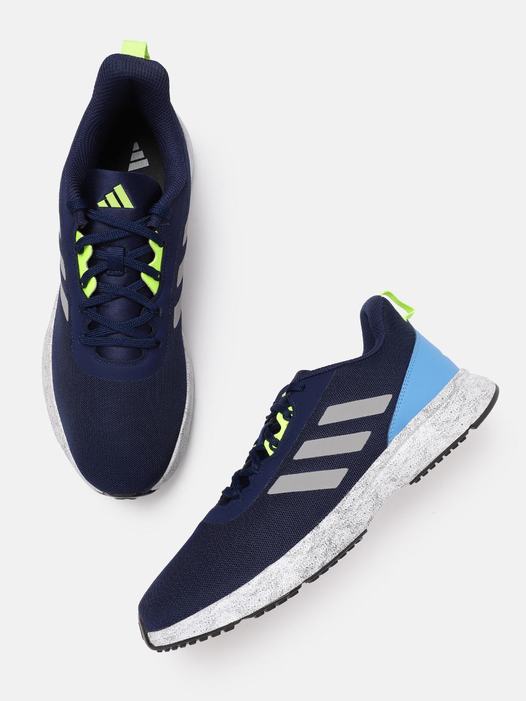 

ADIDAS Men Woven Design Precepto Running Shoes, Navy blue