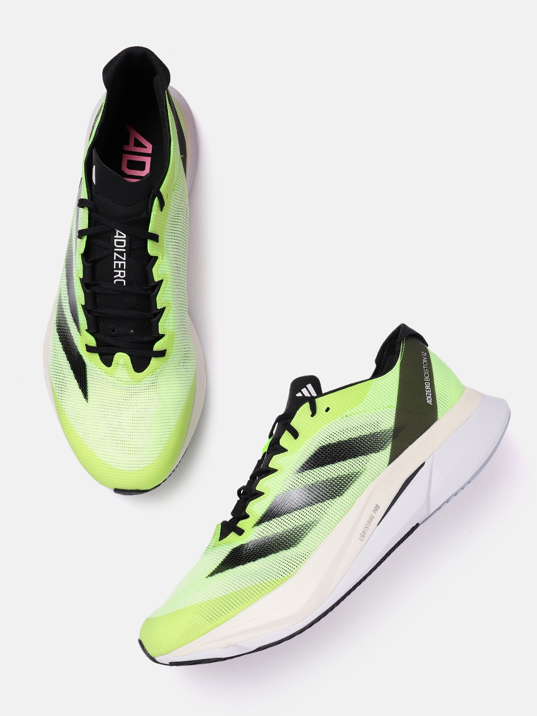 

ADIDAS Men Woven Design Adizero Boston 12 Running Shoes, Green
