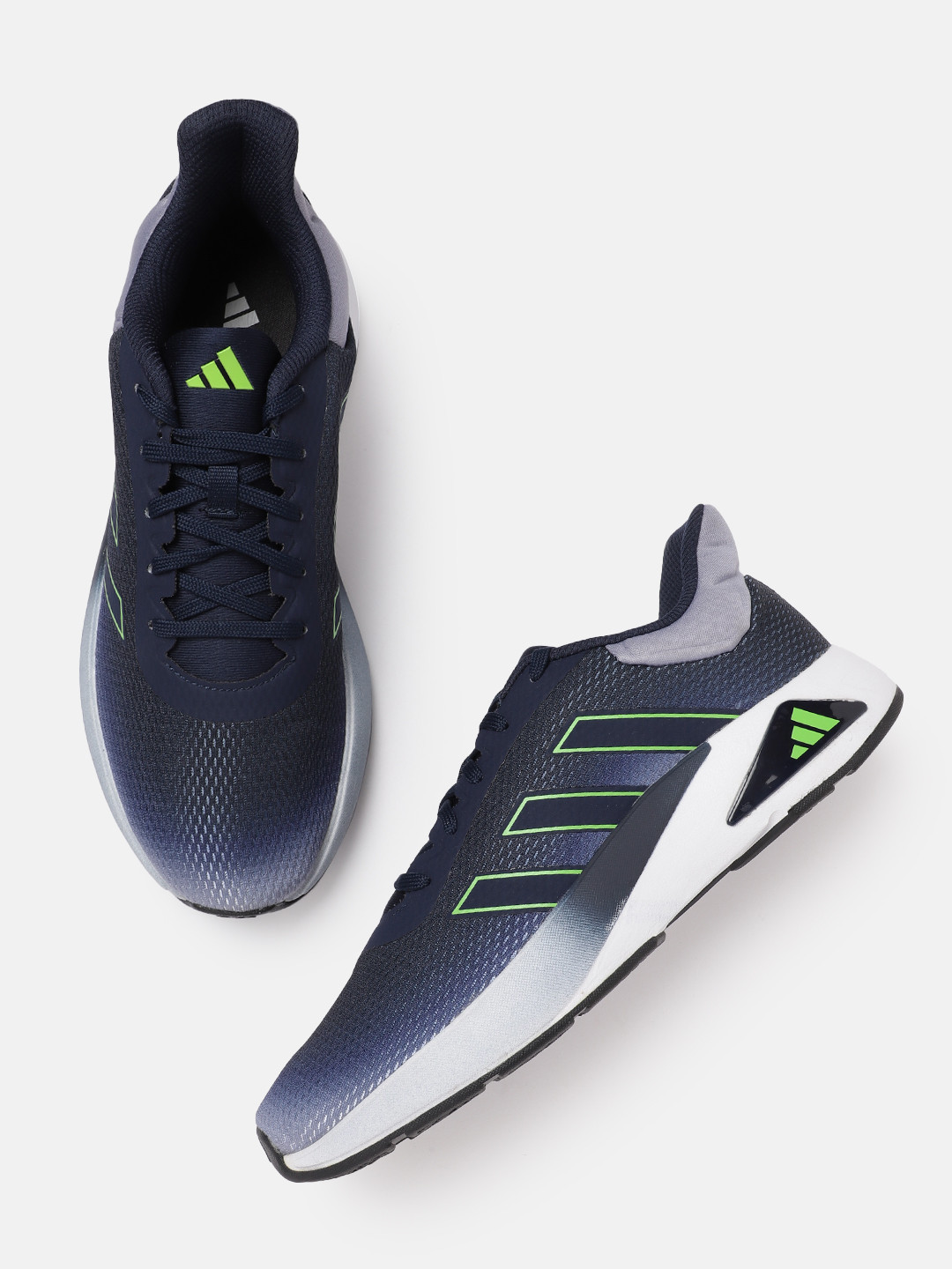 

ADIDAS Men Woven Design Run Streakke Shoes, Navy blue