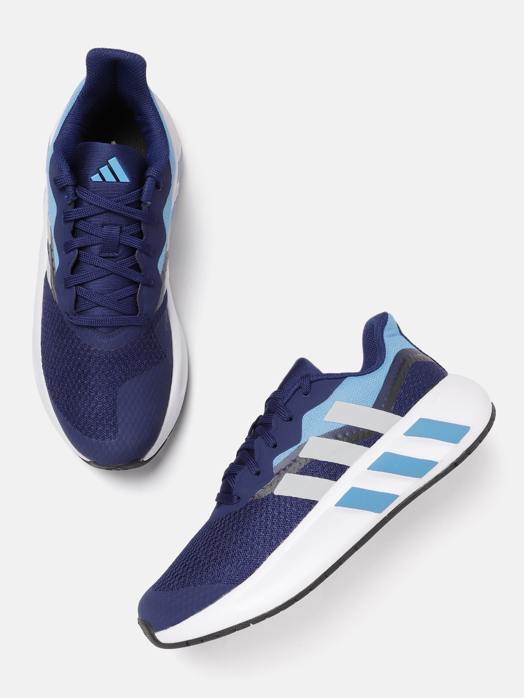 

ADIDAS Men Woven Design Adilaska Running Shoes, Navy blue