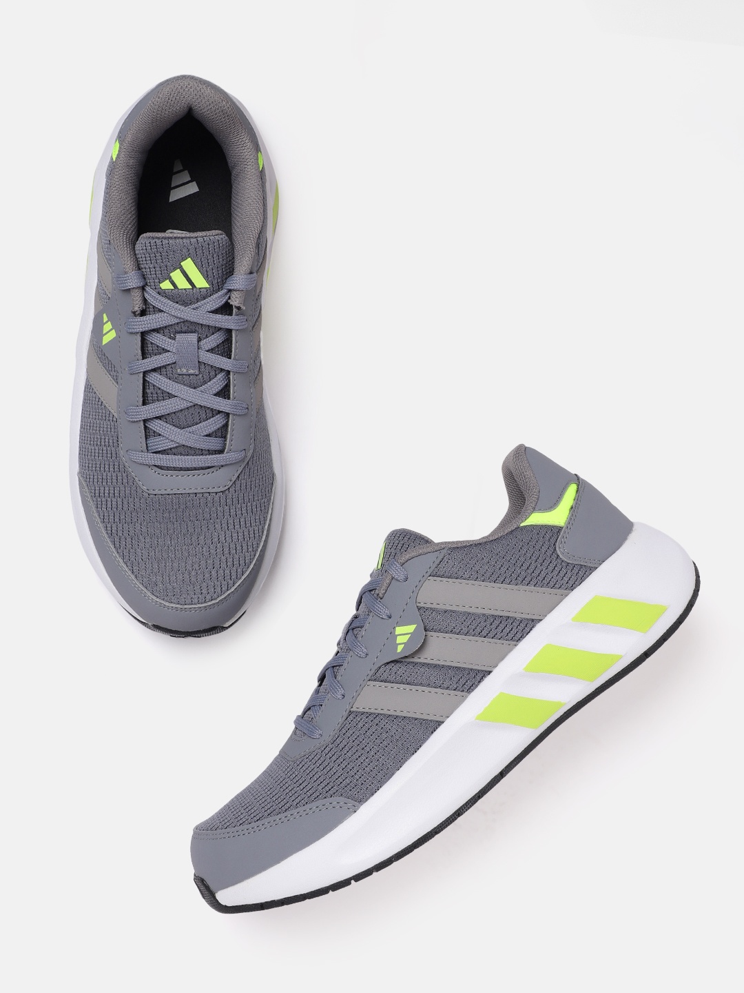 

ADIDAS Men Woven Design Aerobolt Running Shoes, Grey