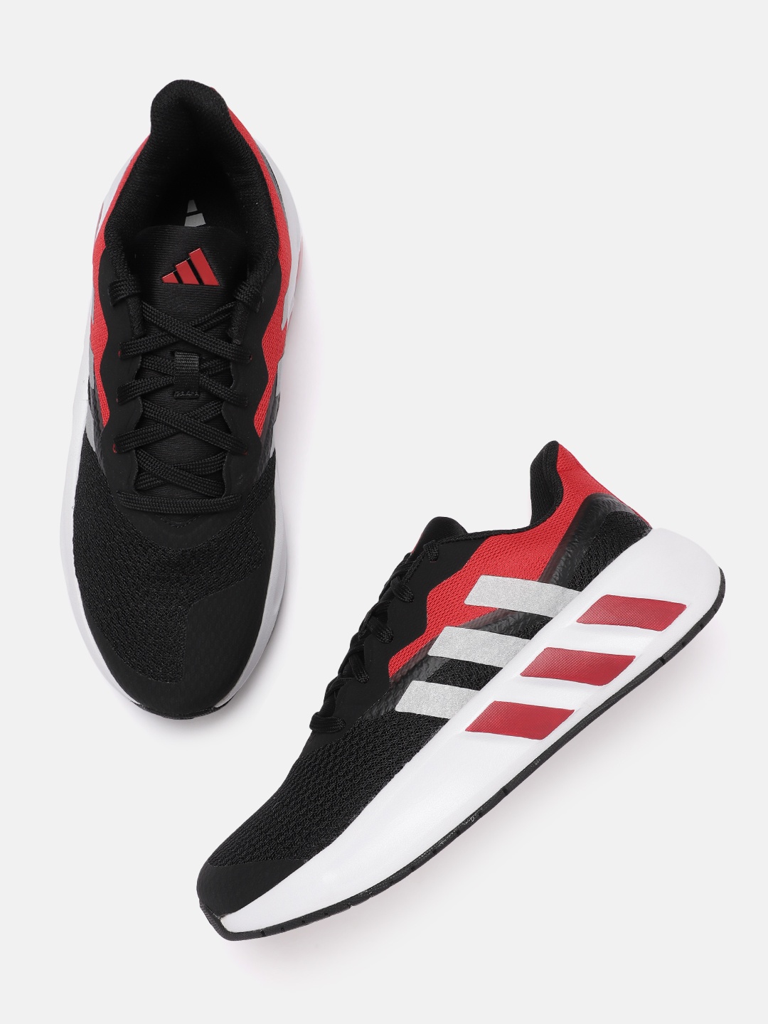 

ADIDAS Men Woven Design Adilaska Running Shoes, Black