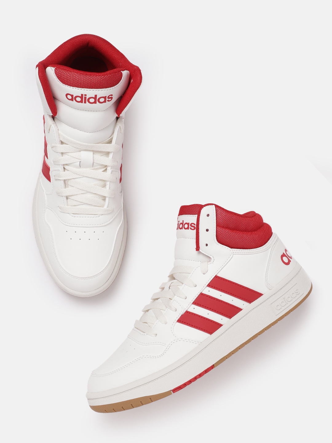 

ADIDAS Men HOOPS 3.0 MID Basketball Shoes, White