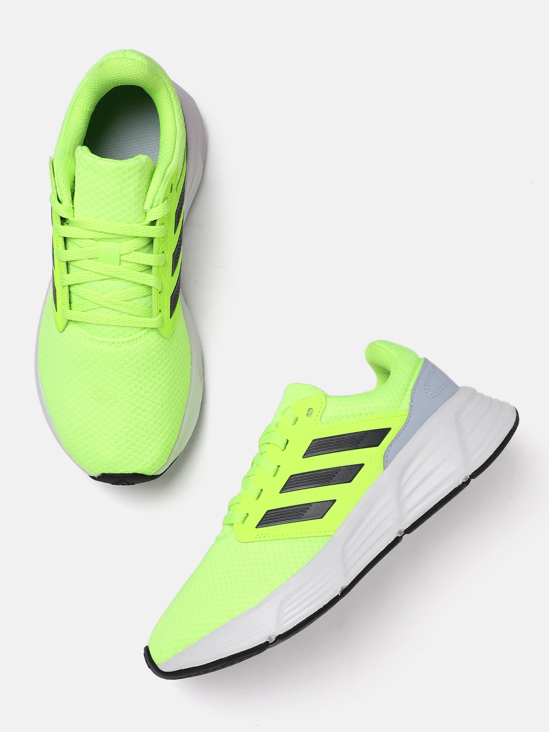 

ADIDAS Men Galaxy 6 Cloudfoam Cushioned Running Shoes, Fluorescent green