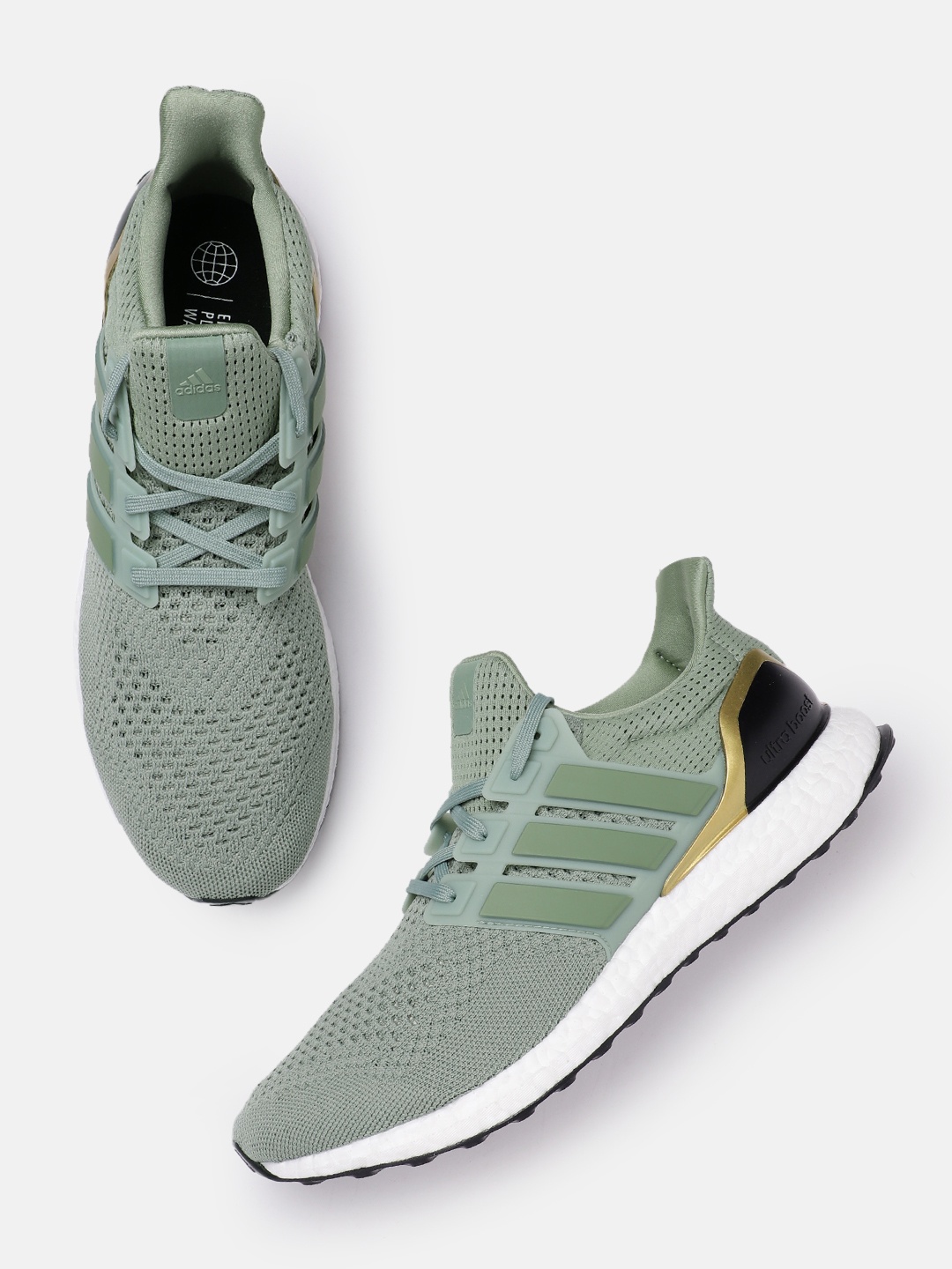

ADIDAS Men Woven Design Ultraboost 1.0 Running Shoes, Green