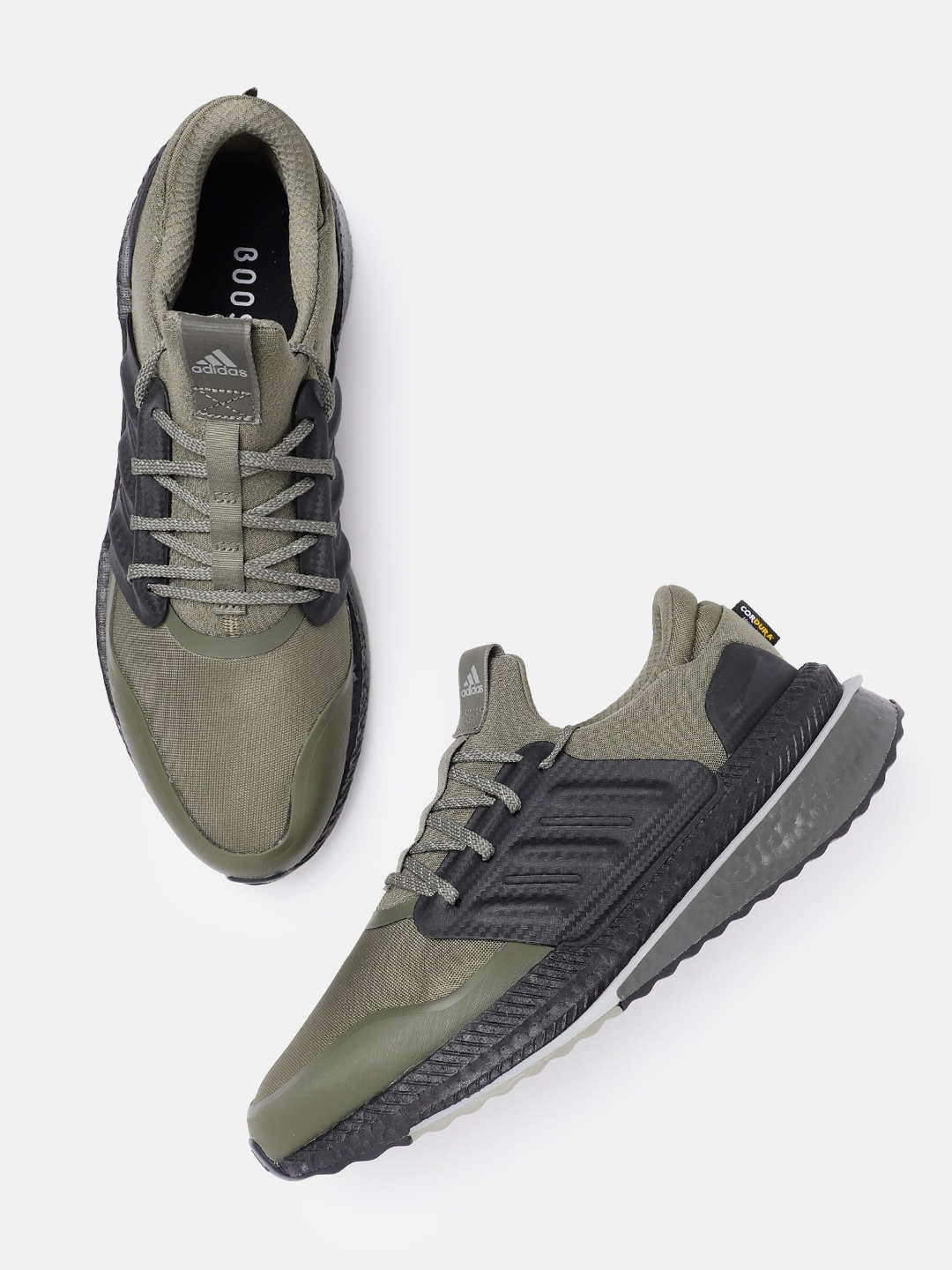 

ADIDAS Men Woven Design X_Plrboost Running Shoes, Olive