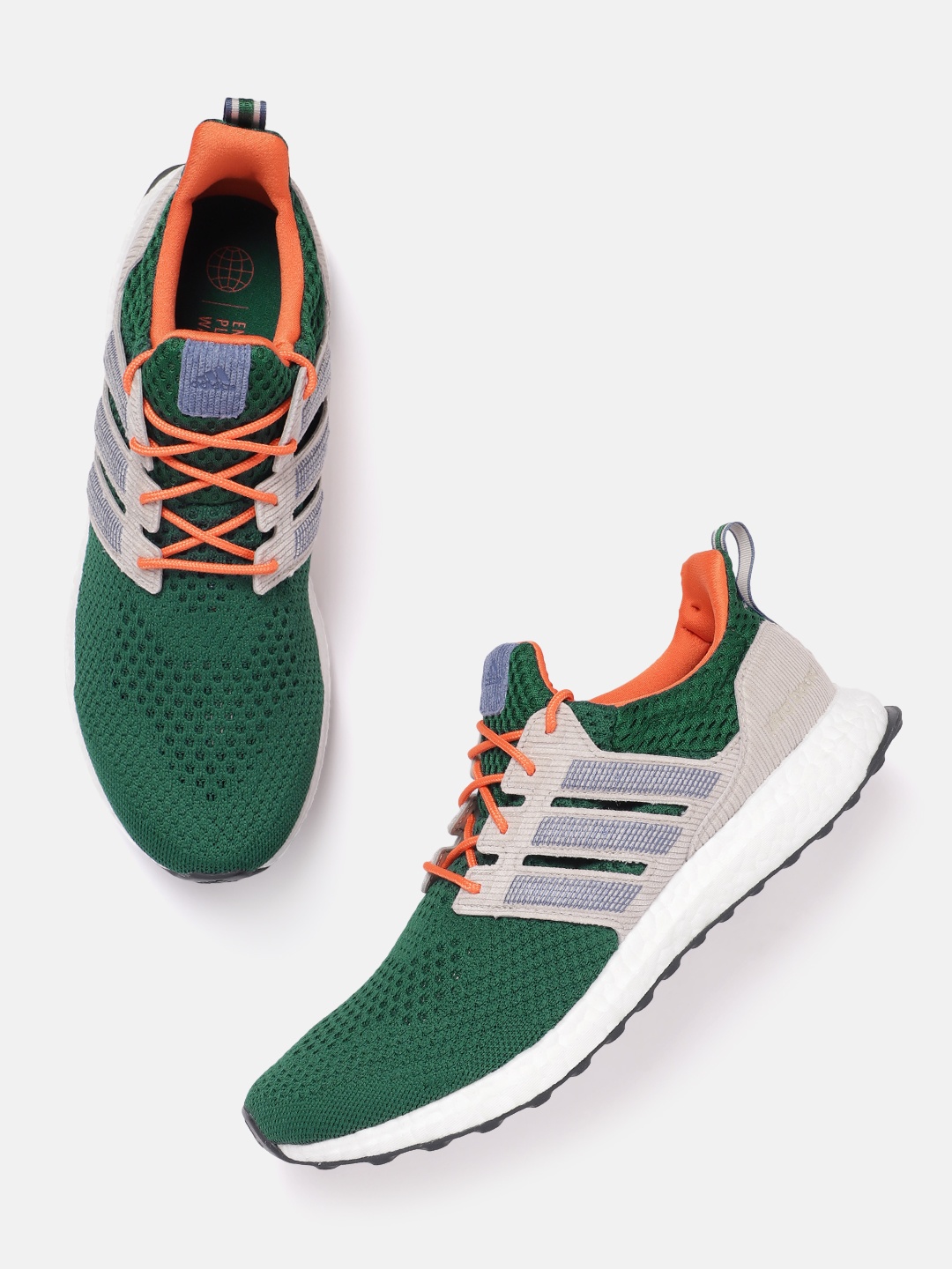 

ADIDAS Men Woven Design Ultraboost 1.0 Running Shoes, Green