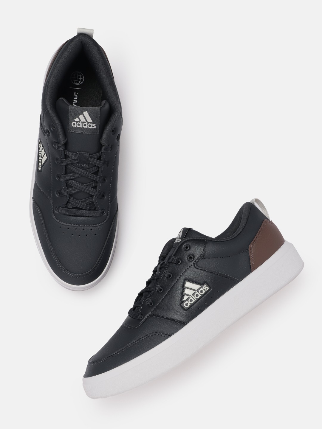 

ADIDAS Men Perforated PARK ST Tennis Sneakers, Black