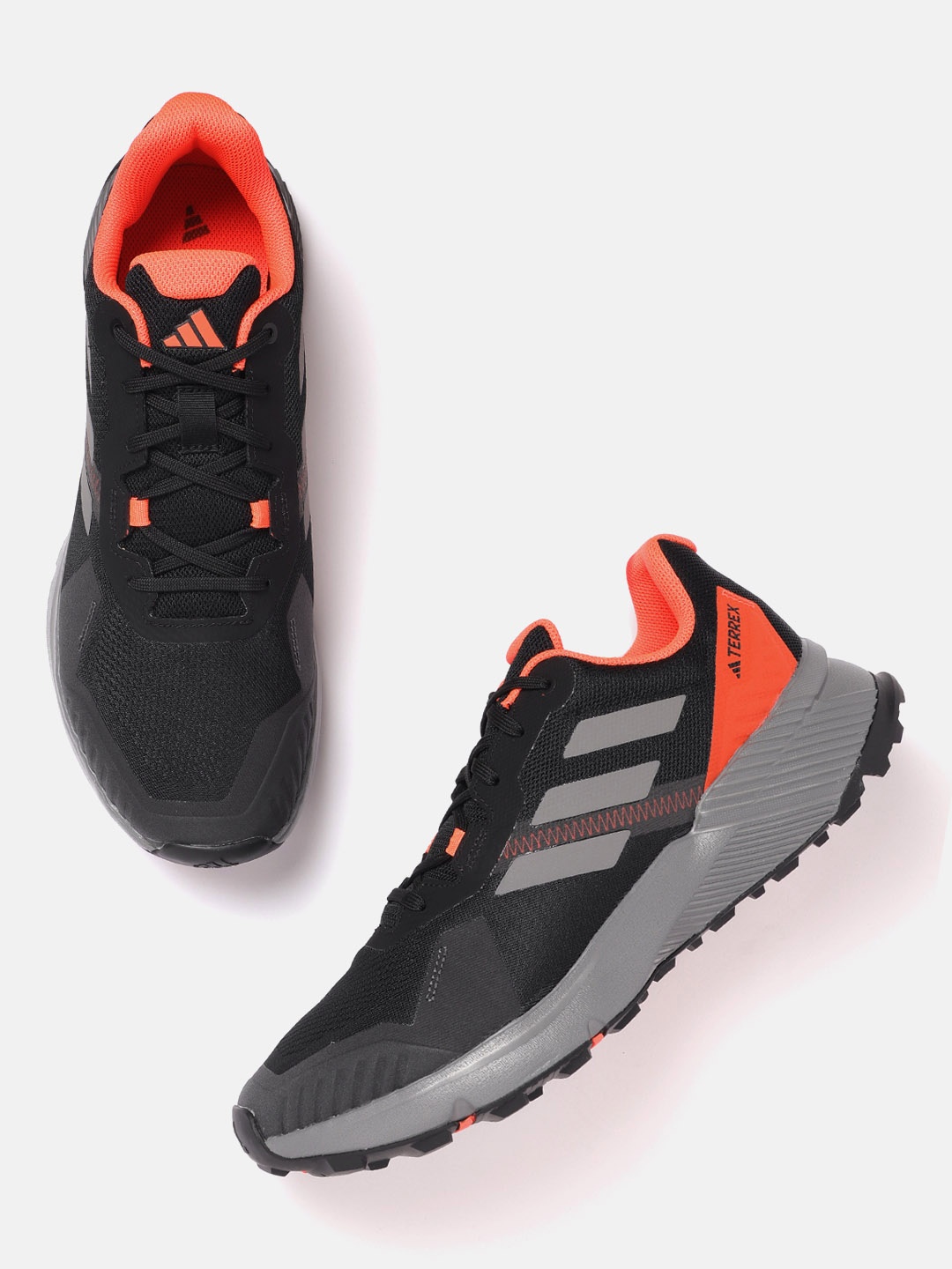 

ADIDAS Men Woven Design Terrex Soulstride Running Shoes, Black