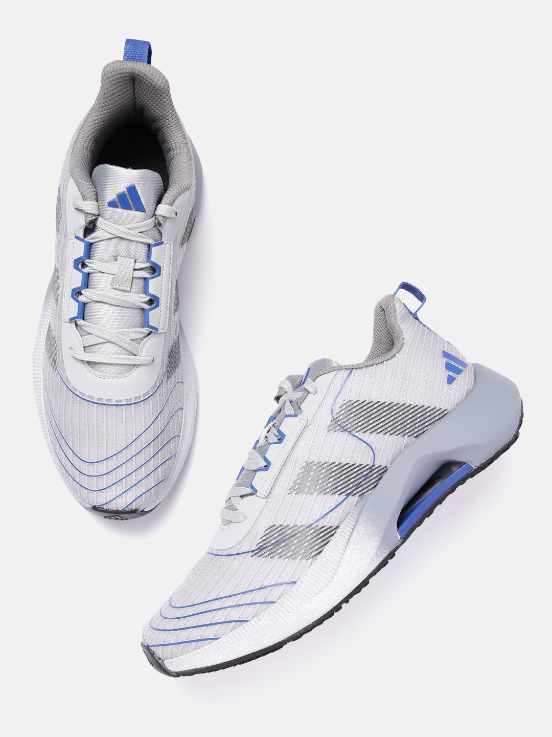 

ADIDAS Men Woven Design FabuRun Shoes, Grey