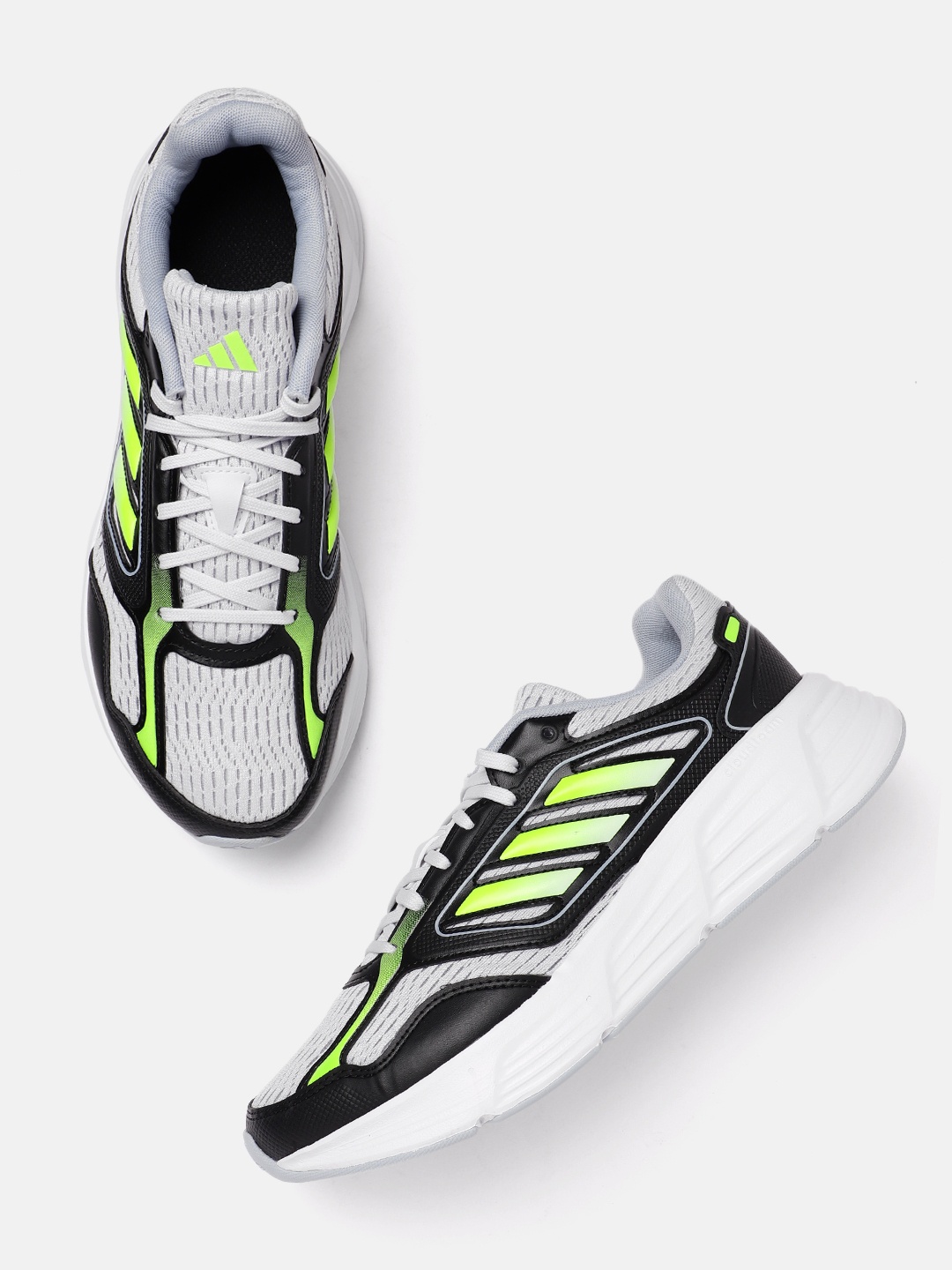 

ADIDAS Men Galaxy Star Cloudfoam Cushioned Running Shoes, Grey