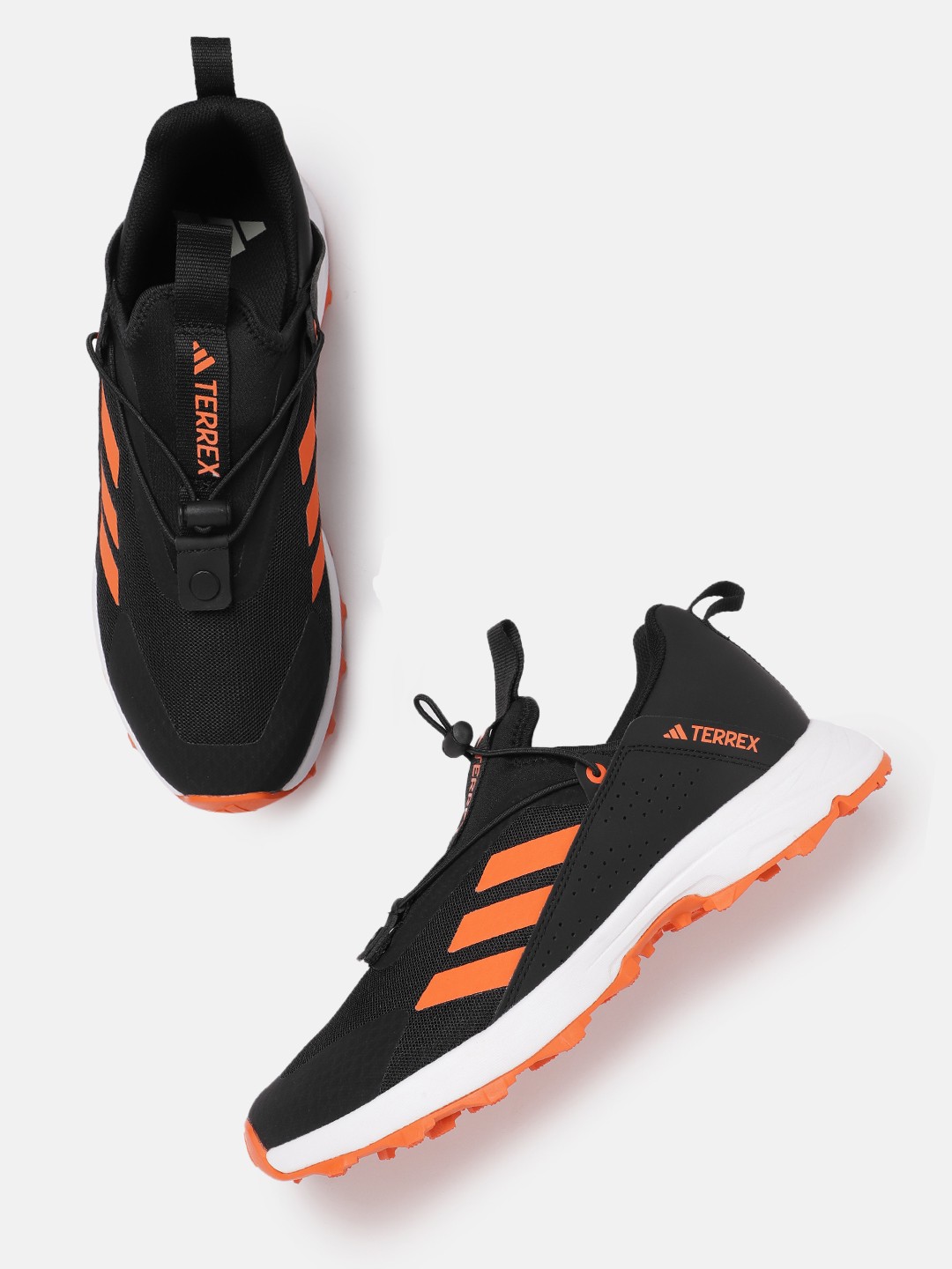 

ADIDAS Men Woven Design Rogain V2 Trekking Shoes, Black