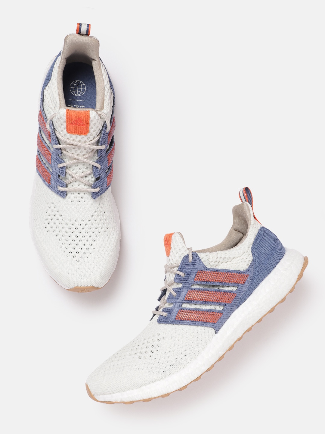 

ADIDAS Men Woven Design Ultraboost 1.0 Running Shoes, Off white