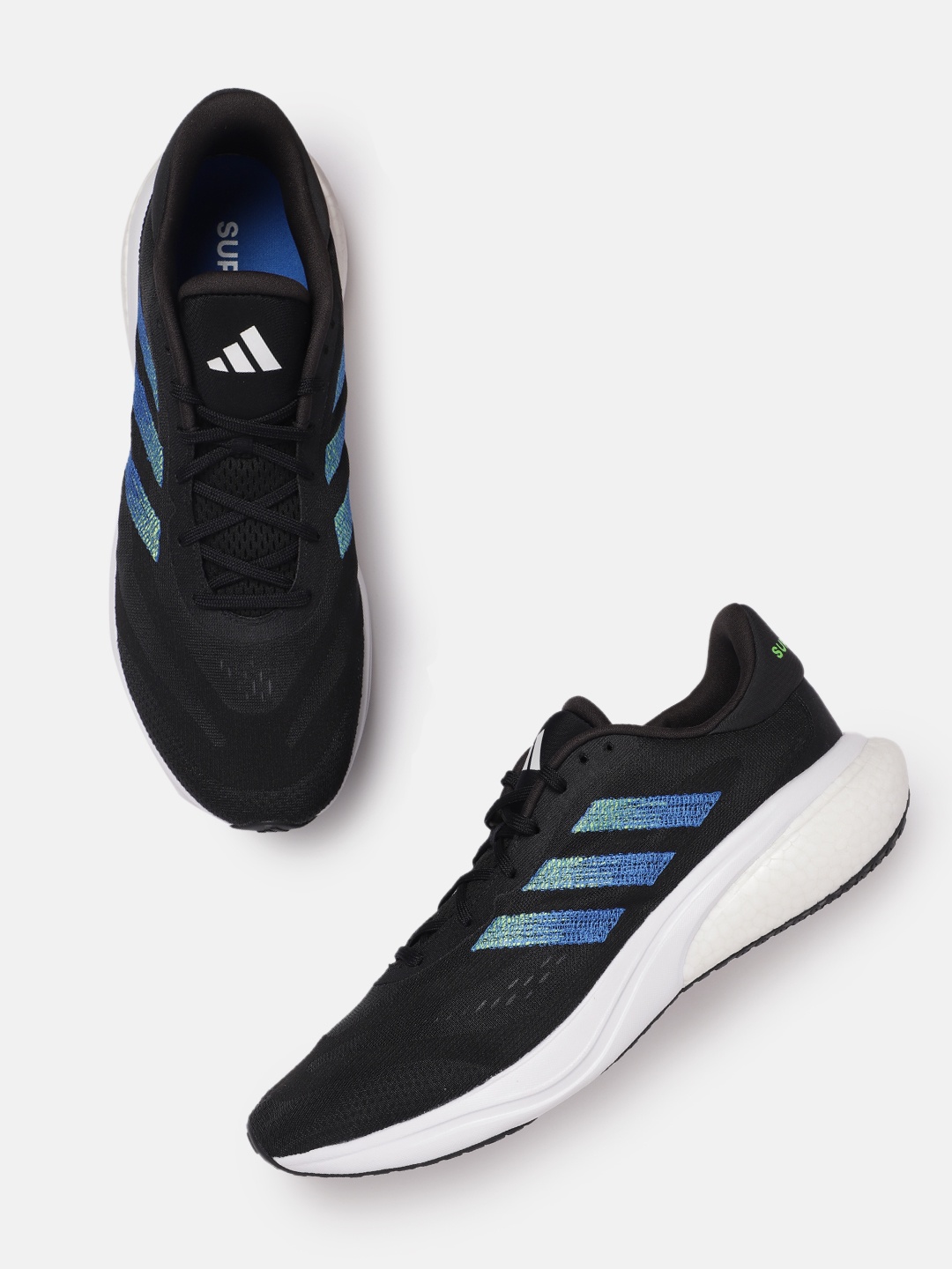 

ADIDAS Men Woven Design SUPERNOVA 3 Running Shoes, Black